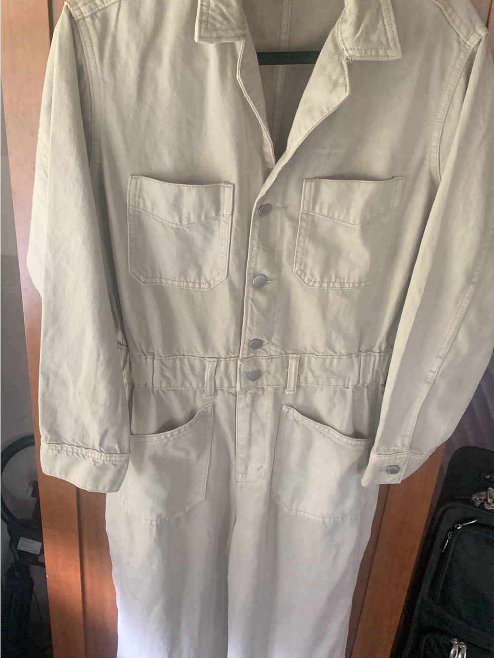 Universal Thread Women's Utility Jumpsuit in Light Taupe